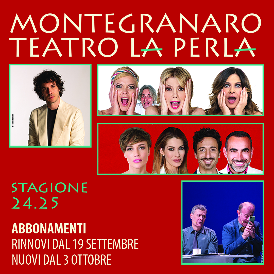 MONTEGRANARO, DAL 30 NOVEMBRE LA NUOVA STAGIONE DEL TEATRO LA PERLA