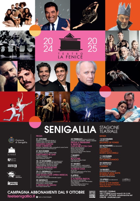 SENIGALLIA, LA FENICE SEMPRE PIÙ PROTAGONISTA DELLA SCENA REGIONALE. PRESENTATO OGGI IL PROGRAMMA.